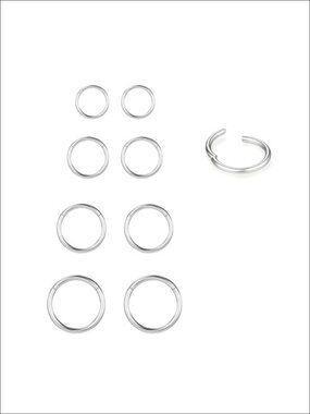 316L Stainless Steel Nose Ring Hoop Set Piercing Jewelry
